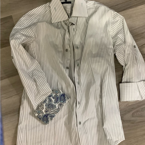 EUC Jared Lang striped shirt - Picture 4 of 6